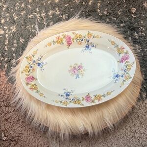 Meito China made in Japan Floral Oval Serving Platter